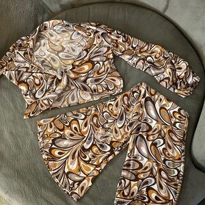 Brown 2 Piece Matching Set